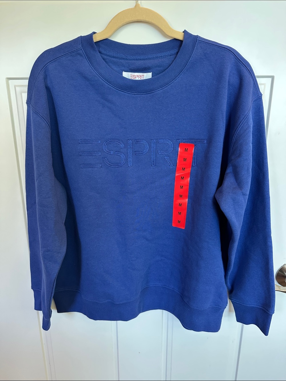 NWT Esprit Costco Royal Blue Crewneck Sweatshirt Viral Medium